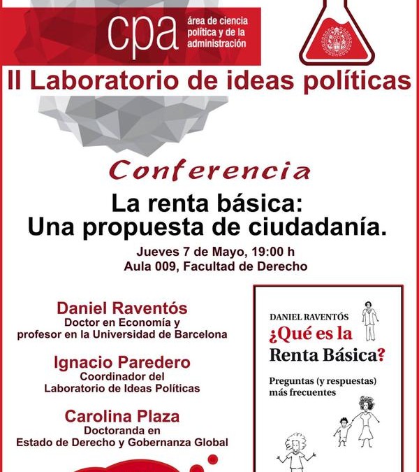 Acto en la Universidad de Salamanca. La renta básica: una propuesta de ciudadanía