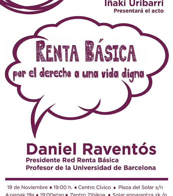 Por el derecho a una vida digna. Charla en Portugalete