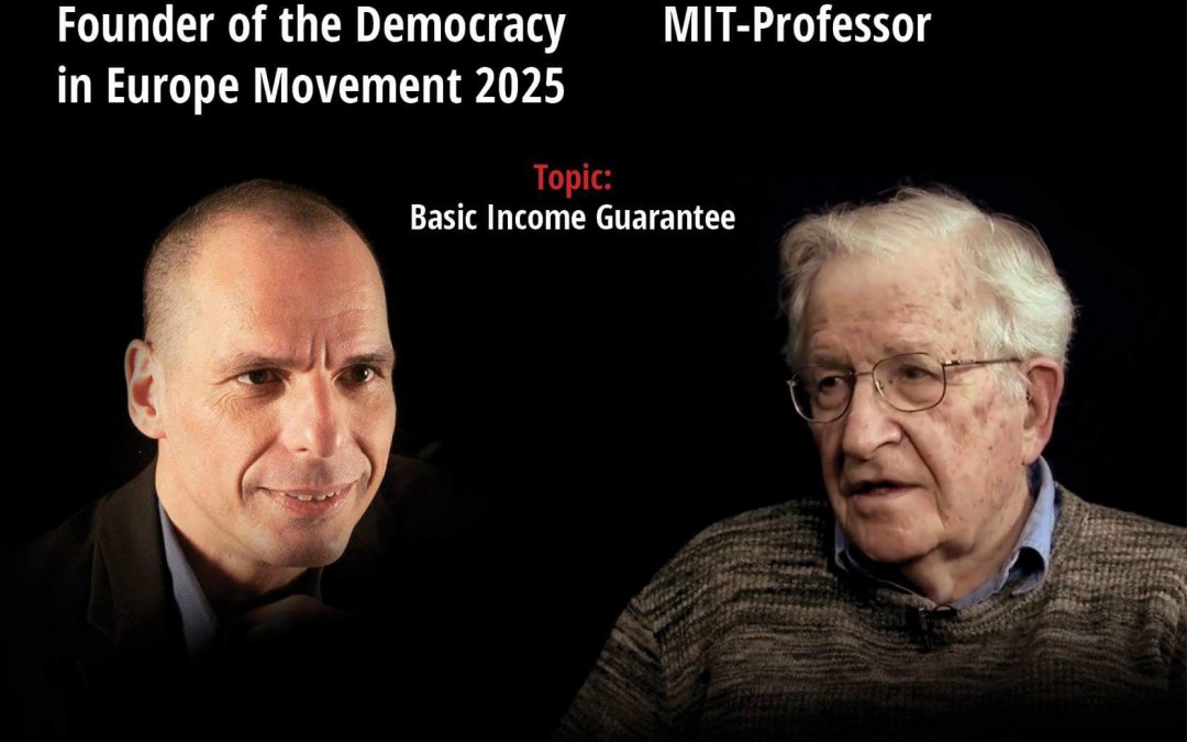 Debate con Yanis Varoufakis y Noam Chomsky sobre la Renta Básica Universal [3 de junio- Munich]