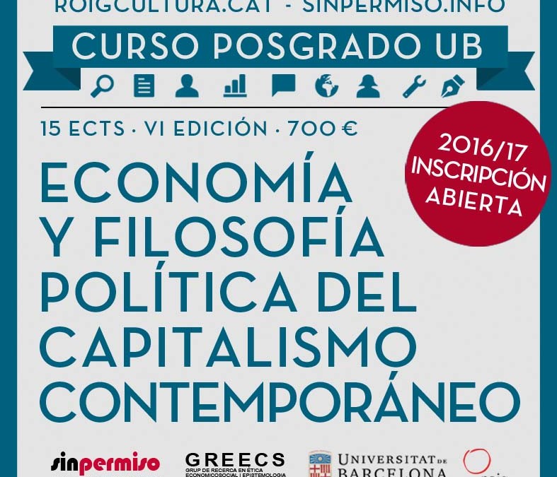 Curso de Posgrado: Análisis económico y filosófico-político del capitalismo contemporáneo