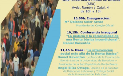 La intervención social más allá de la Renta Básica. 7 de septiembre de 2016, Alicante