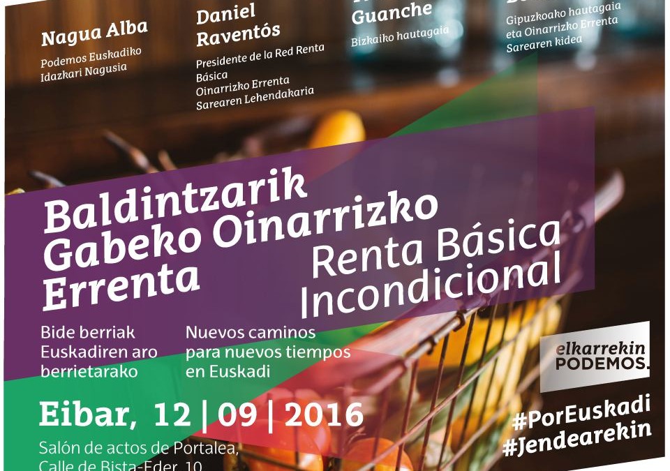 Acto en Eibar de Elkarrekin Podemos sobre la RB incondicional