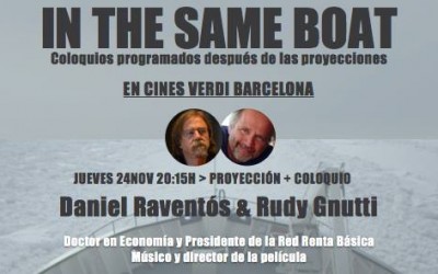 Daniel Raventós en el coloquio de In The Same Boat