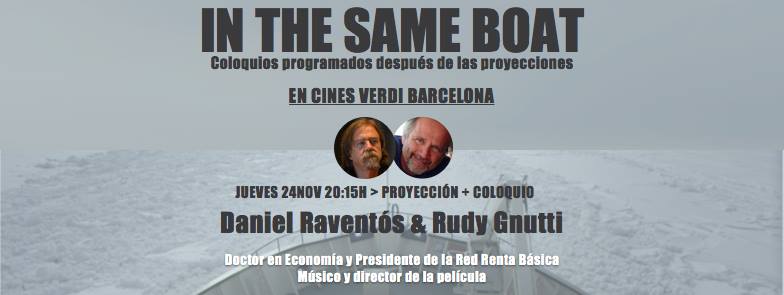 Daniel Raventós en el coloquio de In The Same Boat