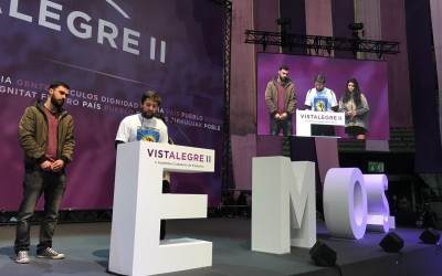 Presentación de la propuesta más votada en Vistalegre II (Podemos): la renta básica incondicional