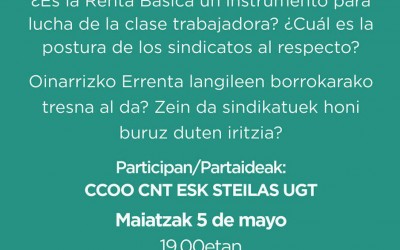 Los sindicatos opinan sobre la Renta Básica