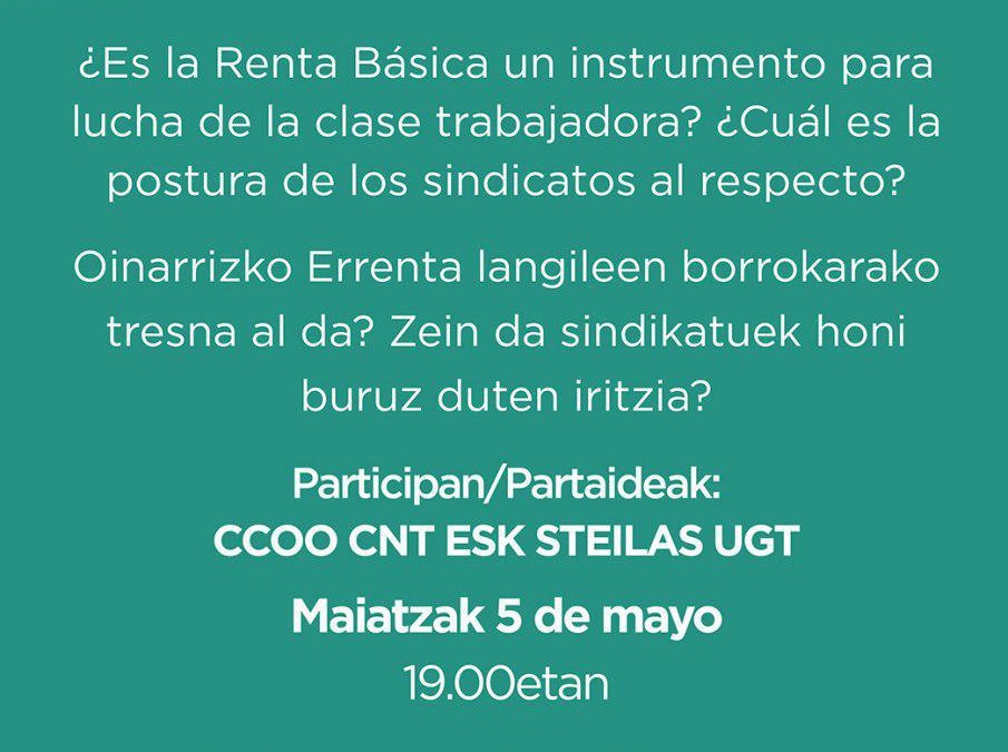 Los sindicatos opinan sobre la Renta Básica