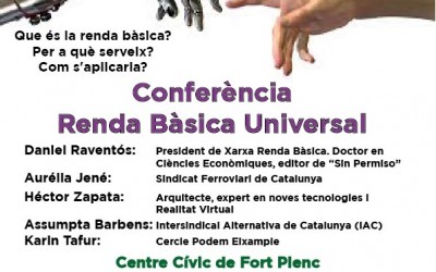 Podem, Intersindical Alternativa de Catalunya y Confederación Intersindical organizan un encuentro sobre la Renta Básica