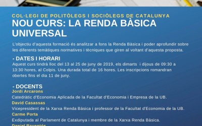Curso sobre la renta básica (13-25 de junio)
