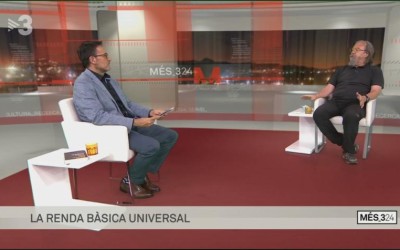 Entrevista TV3: “Renta básica incondicional, una propuesta de financiación racional y justa”